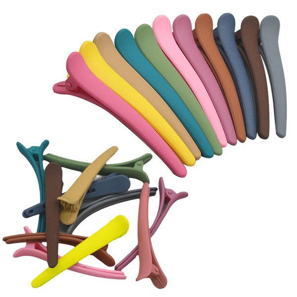 Plastic Matte Hair Clips,Plastic Duckbill Hair Clips, Professional Hair Clips For Hair Styling and Sectioning, Non-slip Hair Dressing Grip Clips Salon Hair Barrettes.(20pcs)