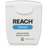 Reach Unflavored Waxed Dental Floss for Oral Care & Removal of Plaque & Food From Teeth & Gum Line, Accepted by the American Dental Association (ADA), Unflavored, 55 yds (Pack of 3)