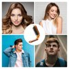 Travel Folding Hair Brush, Collapsable Portable Boar Bristle Hair Brush Mini Compact Hairbrush Pocket Size Comb for Women Kids Thick Thin Curly Straight Wet Dry Hair Restore Shine, Beard Brush for Men