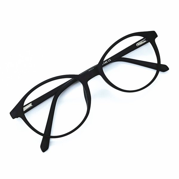 Blue Light Reading Glasses Round Frame Spring Hinge Block UV Reduce Digital Eye Strain Comfortable Fit