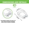 New Extra Strength Anti Snoring Devices - Snoring Solution, 6 PCS Silicone Magnetic Snore Stopper & 8 PCS Premium Silicone Nose Relief Nasal Dilator, Improved Nighttime Sleeping Instant (6 Piece Set)