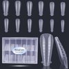 HungGato 120Pcs Dual Nail Forms Ballet Coffin Extension Poly nail gel Nail Forms Full Cover Reusable Nail Molds 12 Sizes for Gel Manicure Nail Art Design Salon DIY at Home