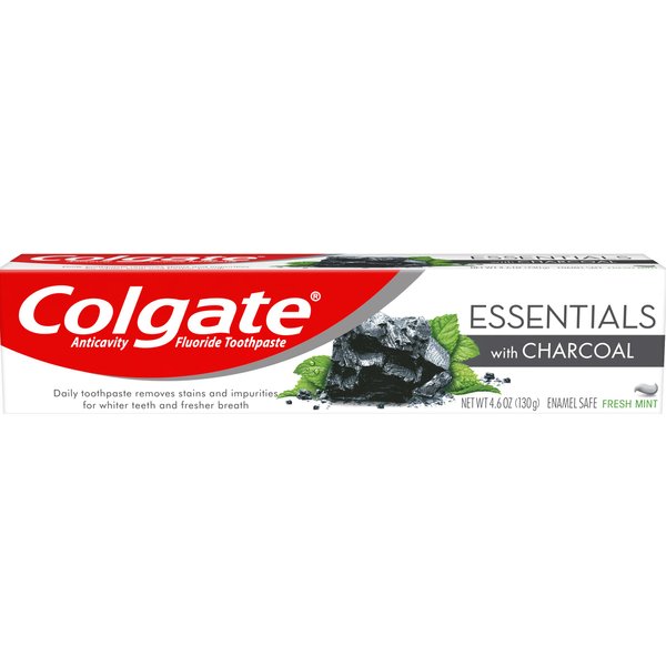Essentials Charcoal Fluoride Toothpaste, Fresh Mint, 4.6 oz