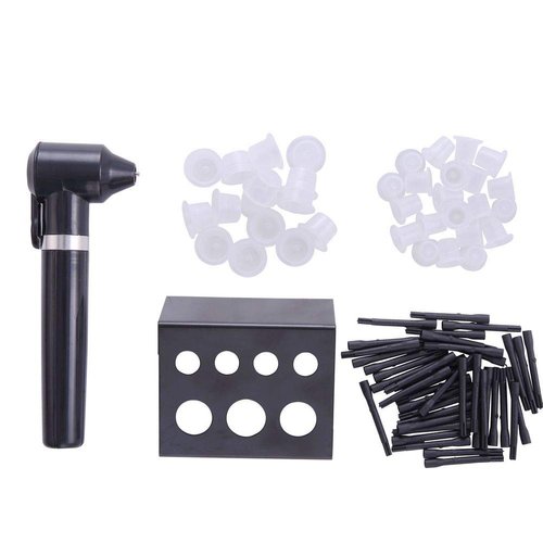 Tattoo Ink Mixer Machine Set,New Star Tattoo Black Agitator Machine Tattoo Pigment Mixer With 100 Mixing Sticks,100 Tattoo Caps and Stainless Steel Black Tattoo Ink Cup Stand