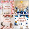 Happy Birthday Balloons Banner, 16 Inch Mylar Foil Balloon Letters Birthday Sign Banner, Birthday Balloons Kit Birthday Decorations For Kids Adults Birthday Party Favor Supplies Champagne Gold