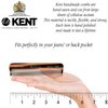Kent FOT Handmade All Fine Tooth Saw Cut Beard Comb - Pocket Comb and Travel Comb - Styling Comb or Wet Comb for Fine or Thinning Hair, Beard Care, and Hair Care for the Essential Kent Beard Kit