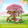 XIU Cherry Blossom Treehouse Building Sets,(2008pcs) Mini Blocks Building Sets for Adults, Japanese Sakura Treehouse Building Blocks Sets for Girls Aged 8-12, Gift idea for Women Kids 8+