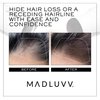 MADLUVV Brow Stamp Refill* - Color Stamp for Brows & Root Touch Up for Women & Men, Instantly Conceal Hair Loss, Grey Hair, Thinning Hair with Stain-Proof/Smudge-Proof Powder Formula (Taupe)