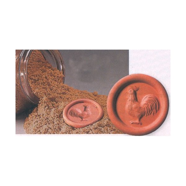 ROOSTER DESIGN BROWN SUGAR DISKS - SET OF 3