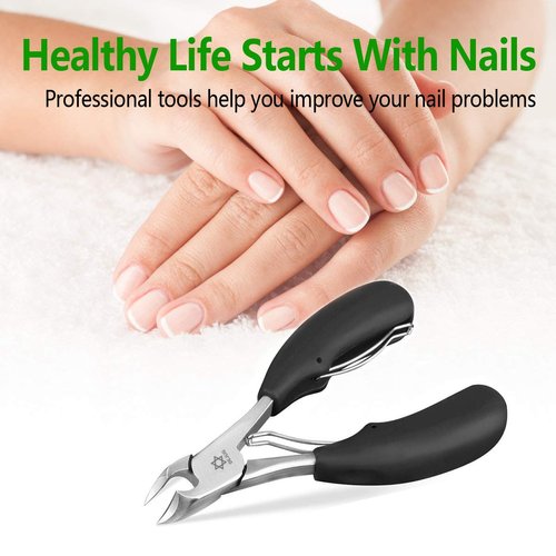 Podiatrist Toenail Clippers，Professional Ingrown or Thick Toe Nail Clippers for Men & Seniors ，Toe Clippers Podiatrist Tool Pedicure Clippers Toenail Cutters Nipper Precision Diabetic Toenail Clipper