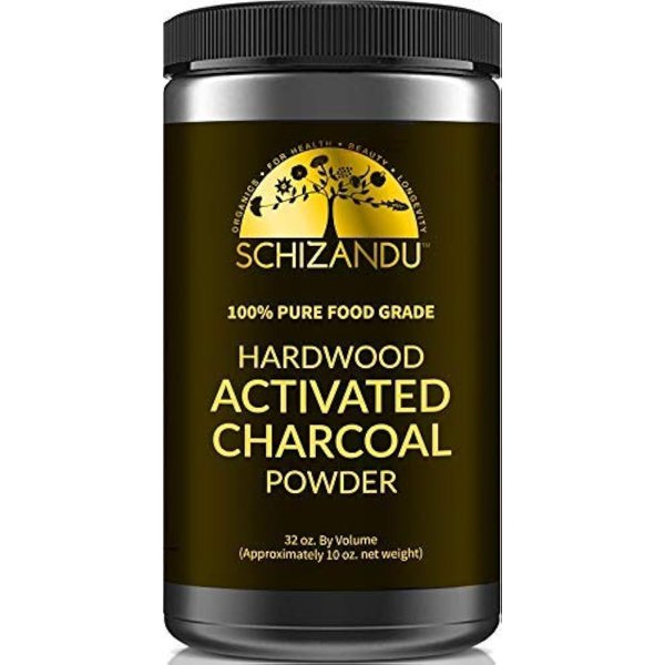Activated Hardwood Charcoal Powder by Schizandu Vegan 100% | Supports Skin, Body, Teeth Whitening (Hardwood Charcoal Powder)