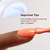 Ozzeal Gel Polish,0.5 Fl Oz Light Coral Orange Peach Gel Nail Polish Spring Summer Soak off LED UV Gel Nail Polish Art Starter Manicure Salon DIY Nail Gel Polish