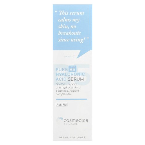 Hyaluronic Acid Serum with Vitamin B5 - Intense Hydration, Anti-Aging, Non-Greasy, Paraben Free, Face Serum - 1oz