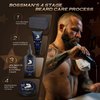 Bossman Beard Oil Jelly (4oz) - Beard Growth Softener, Moisturizer Lotion Gel with Natural Ingredients - Beard Growing Product (Royal Oud Scent)
