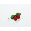 ZIWOO Handmade Leather Hair Clip 2 pcs Cherry Styling Accessories Girls