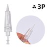 50pcs Permanent Makeup Tattoo Needle Cartridges Disposable T Shape Tattoo Needle for Digital Eyebrow/Lips/Eyeliner Tattoo Machine (3P)
