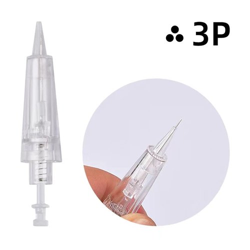50pcs Permanent Makeup Tattoo Needle Cartridges Disposable T Shape Tattoo Needle for Digital Eyebrow/Lips/Eyeliner Tattoo Machine (3P)