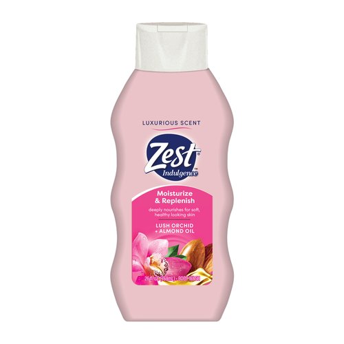 Zest Body Wash - Enriched with Almond Oil - Invigorating Scent - Hydrating Body Soap - Ideal for All Skin Types - Lush Orchid and Almond Oil - 20 oz