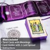 Joyadora Tarot Cards for Beginners - Tarot Deck -Tarot Cards with Meanings On Them - Includes Tarot Wrap for Deck Storage