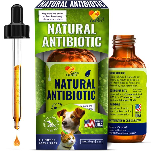 Natural Herbal Supplement | Pet Antibiotic | Natural Antibiotics for Dogs | Antibiotics for Dogs | Natural Antibiotics for Cats | Antibiotic for Cats| 2 Oz