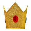 Gushijieju Princess Peach Crown Adult Peach Costume Accessories with Headband