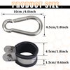 Ailbiuko Airpower Line Clamp Stainless Steel, Hanger Bracket Mounting Assembly Cushion Clamps for 3-in-One Wrap Air Hose Lines Kit