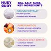 Nudy Rudy Natural Ingredient Bar Soap Organic Shea Butter Soap Bar | Moisturizing Body Soap Bar for Men & Women | No Harsh Ingredients | Sea. Salt. Suds. | Single Bar | 4.2 oz