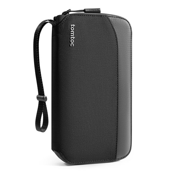 tomtoc RFID Blocking Passport Holder Wallet for Family with Sim Card Slot, Waterproof Travel Document Organizer for 6 Passports, Vaccine Card, Credit Cards and Documents