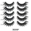Laflare 3D Cashmere False Eyelashes Multipack, Ultra Soft, Glam, Luxurious, Cruelty-Free, Reusable, Fake Eyelashes 5 Pairs Value Pack (302X5P)