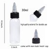 new star tattoo 30ml Empty Tattoo Ink Bottles, 30pcs 1oz Tattoo Twist Cap Plastic Clear Transparent Tattoo Pigment Container Bottle 1oz,30ml Tattoo Squeeze Bottles (30pcs)