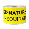 300 Labels - 4 x 2 inch, Signature Required Stickers - Yellow, Rectangular - Signature Required Shipping & Delivery - Semi-Gloss Coated, Self-Adhesive