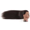 Traininghead 26"-28" Mannequin Head Hair Styling Training Practice Head Manikin Cosmetology Doll Head Synthetic Fiber Hair Hairdressing Training Model with Free Clamp Stand