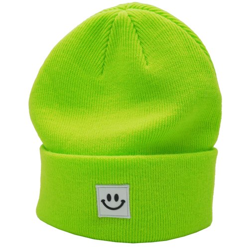 55cube Lime Green Beanie Hat Unisex
