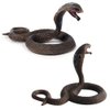 Realistic Wild Life Jungle Animal Action Figures Model Playset Fake Snake Model Party Favors Supplies Cake Toppers Set Toys for Boys Girls Kid (4 PCS)