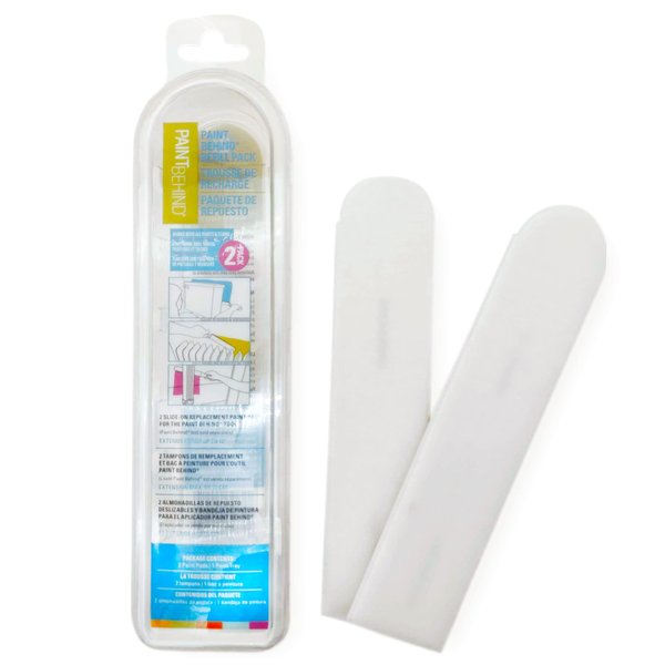 Paint Behind Refill Pack with Paint Tray 16 in. L x 12 in. W x 12 in. H Nylon Flat Paint Brush for Paint Behind Toilet Tool - Hard to Reach Areas, Wall Painting Supplies for Home Improvement Paint Kit