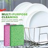 SCRUBIT Cellulose Scrub Sponge - Kitchen Cleaning Sponges for Dishes,Pans,Pots & More- 6 Pack Dishwashing Sponges - Colors and Packaging May Vary