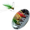 YAZHIDA Fly Fishing Flies Kit Fly Assortment Trout Bass Fishing with Fly Box, with Dry/Wet Flies, Nymphs, Streamers,Fly Poppers (pop21)