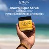 Elle Vie Unscented Body Scrub, Natural Polishing Scrub, Brown Sugar Body Exfoliator for Firm, Hydrated Skin, Body Scrub for Men & Women for Dry, Dead Skin, White Elephant Gift