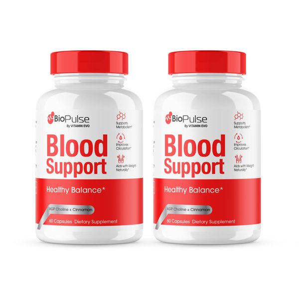 (2 Pack) Biopulse Capsules, Official Bio Pulse Blood Support Supplement Pills, Biopulse All Natural Advanced Formula Capsule, Biopulse Pills Health Reviews, 2 Month Supply (120 Capsules)