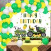 Sursurprise Lawnmower Birthday Party Decorations, Lawn Mower Birthday Backdrop Tractor Balloon Garland Arch Kit for Farm Farmyard Party Supplies