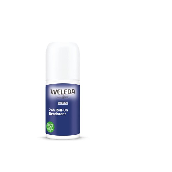 Weleda Men's 24H Roll-On Deodorant, 1.7 Fluid Ounce, Plant Rich Odor Protection with Licorice Root and Witch Hazel, No Aluminum Salts