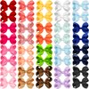 CÉLLOT 30 Pieces 6 Inch Hair Bows for Girls Clips Grosgrain Ribbon Boutique Hair Bow Alligator Clips For Girls Teens Toddlers Kids