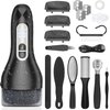 Electric Callus Remover for Feet,Rechargeable Electronic Foot File Pedicure Tools,Professional Waterproof Foot Scrubber File,Portable Pedi Feet Care for Cracked Heels &Dead Skin with LCD Display