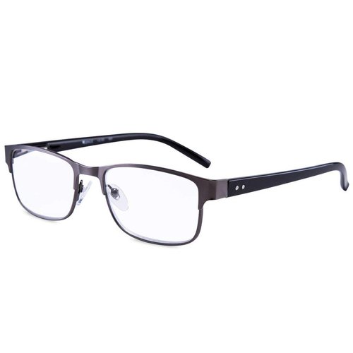 EYEGUARD Readers Metal Deluxe Rectangular Reading Glasses for Men 2.25