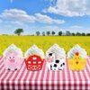 CC HOME 24 pcs Farm Animal Cupcake Wrappers for Baby Shower,Birthday Party, Wedding Party Decorations