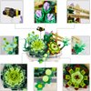 Mini Brick Flower Bouquet Building Kit Features Artificial Flowers and is Perfect for Creating A One-of-a-Kind Home Decoration(Not Compatible with Lego Set) (Succulent)
