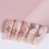 5D Butterfly Nail Art Stickers Decals Self-Adhesive Nail Decoration Accessories Pegatinas Uñas Nail Supplies for Woman Girls DIY Nail Art Design