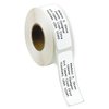 Gloss White Rolled Address Labels Without Dispenser – Set of 250, Small, Self-Adhesive Stickers, by Colorful Images