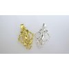 Gold or silver scroll metal alligator hair clip for fine thin hair (Primary color: Silver)