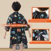 PERFEHAIR Kids Haircut Cape with Sleeves - Cute Cars Printing, Adjustable Neck Collar, Comfortable Barber Cape for Boys & Girls, Ideal for Home or Salon Use, Professional Hair Cutting Apron